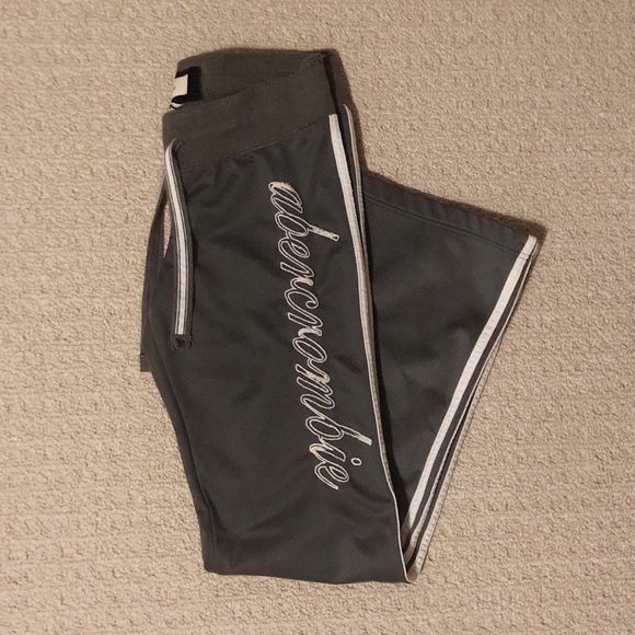 abercrombie kids Bottoms 2 Abercrombie Girls Grey Pants Side Stripe Xl Poshmark